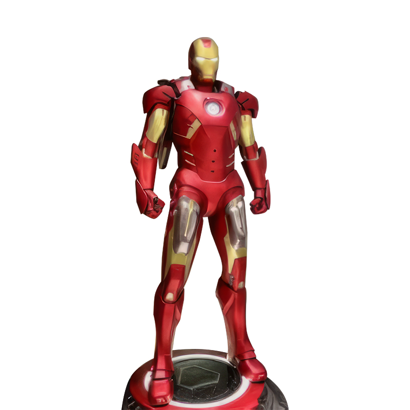 Escultura de la estatua de Avengers Iron Man - Collectable de servicio pesado para el lobby de teatro, cine en casa y decoración de la oficina