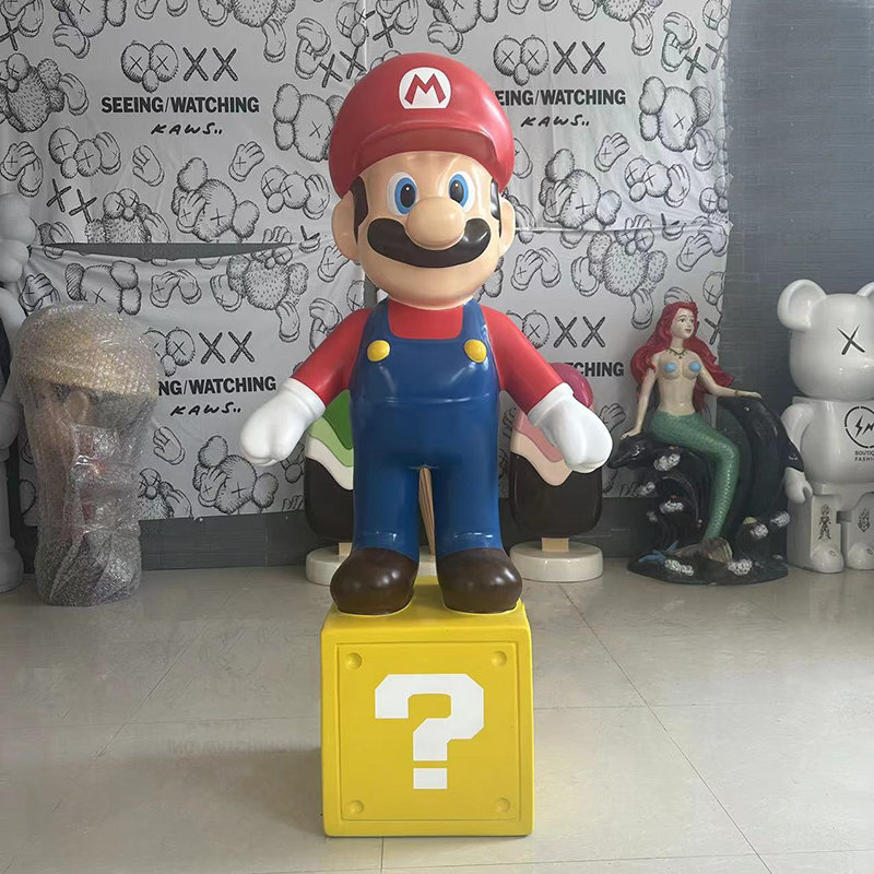 Parques de diversiones para niños/cines/restaurantes Super Mario Brothers Sculpture