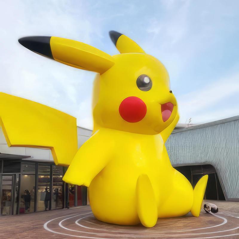 Escultura gigante de Pikachu, escultura de arte al aire libre, adecuado para parques y centros comerciales