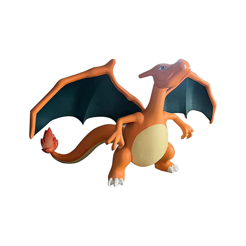 Estatua de fibra de vidrio/FRP Pokemon Pikachu Charizard Sculpture de dibujos animados Estatua de fibra de vidrio/FRP Pokemon Pikachu Charizard Sculpture de dibujos animados