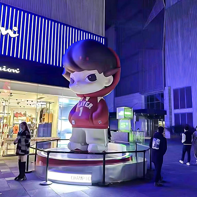 4-6m Gran estatua al aire libre Store Mall Square Fibertess Sculpture